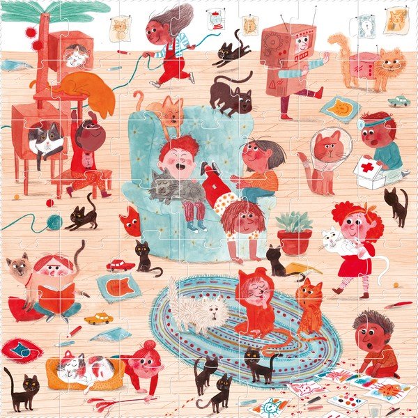 Puzzle mačičky Londji, 49 dielikov-image-1