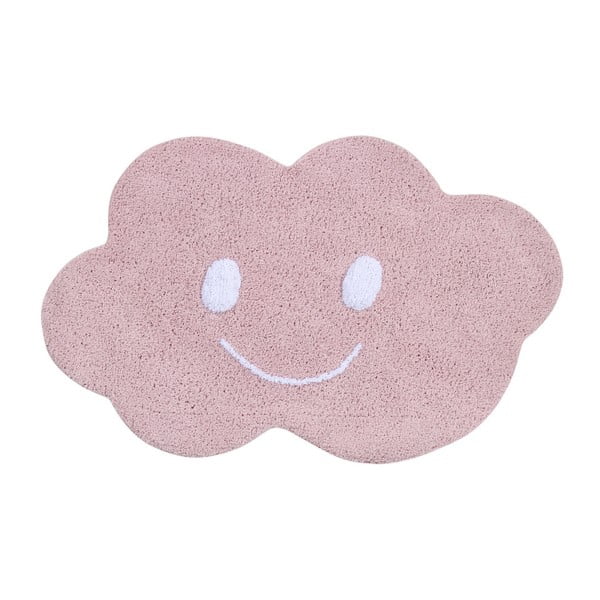 Ružový bavlnený koberec Happy Decor Kids Cloud, 75 x 115 cm