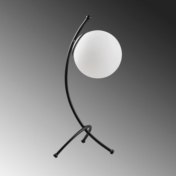 Čierno-biela stolová lampa so skleneným tienidlom (výška 43 cm) Yay – Opviq lights-image-4