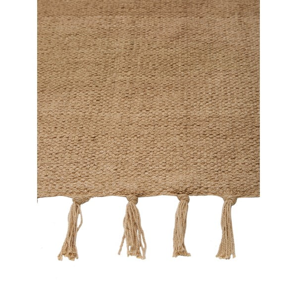 Svetlohnedý ručne tkaný bavlnený koberec Westwing Collection Agneta, 120 x 180 cm-image-4