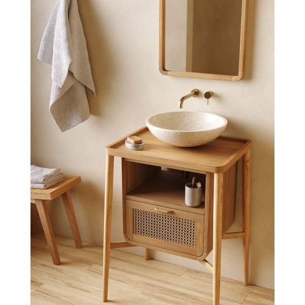 Svetlosivá keramická nádobka na mydlo Chavela – Kave Home-image-3