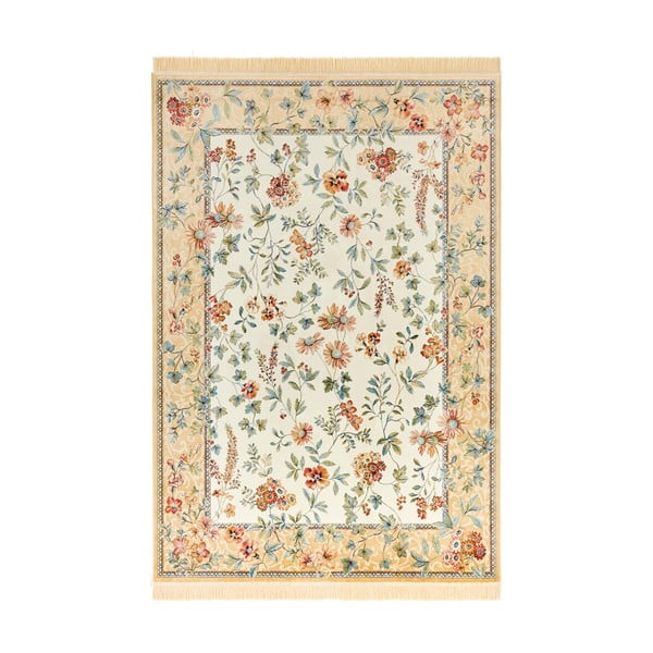 Béžový koberec z viskózy 95x140 cm Oriental – Nouristan