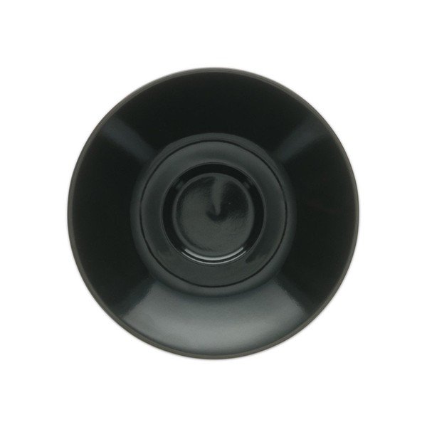 Čierny porcelánový tanierik ø 12,5 cm Barista – BonBistro