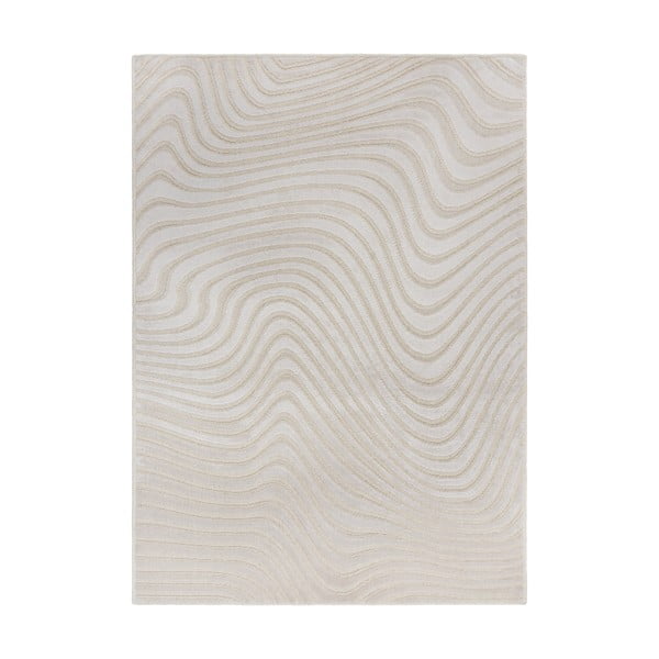 Béžový vlnený koberec 170x120 cm Patna Channel - Flair Rugs