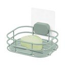 Samodržiaca kovová nádobka na mydlo v mentolovej farbe Grena – Compactor