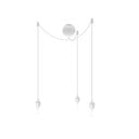 Biely trojitý závesný kábel k svietidlám UMAGE Cannonball