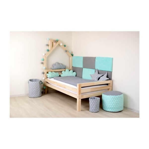 Sada 4 predĺžených nôh z prírodného smrekového dreva k posteli Benlemi, výška 20 cm-image-3