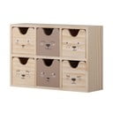 Drevený detský organizér na hračky v prírodnej farbe 27x8x18 cm Calle – Bloomingville Mini