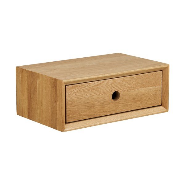 Polica z dubového dreva v svetlo prírodnej farbe 40 cm Luzern – House Nordic