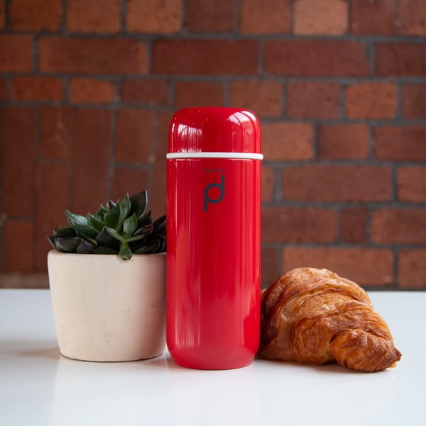 Červená vakuová antikoro termoska Pioneer Vacuum, 200 ml-image-4