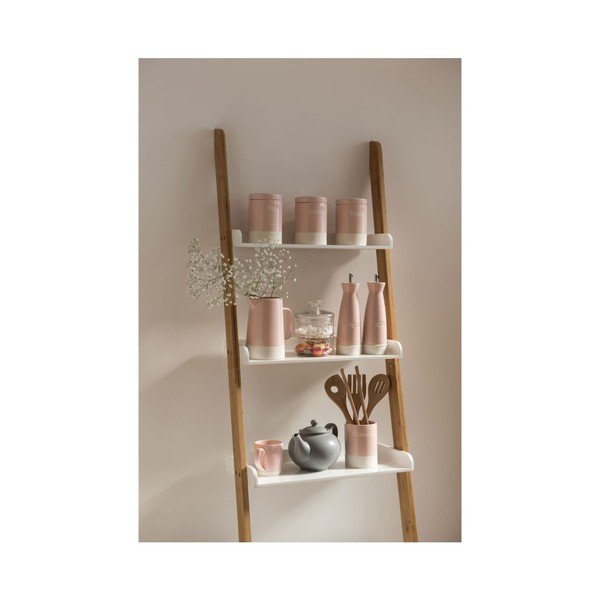 Ružová kameninová dóza na kávu Premier Housewares, 616 ml-image-1