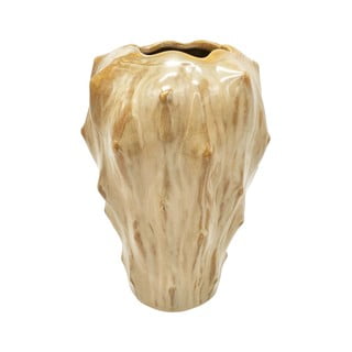 Pieskovohnedá keramická váza PT LIVING Flora, výška 23,5 cm
