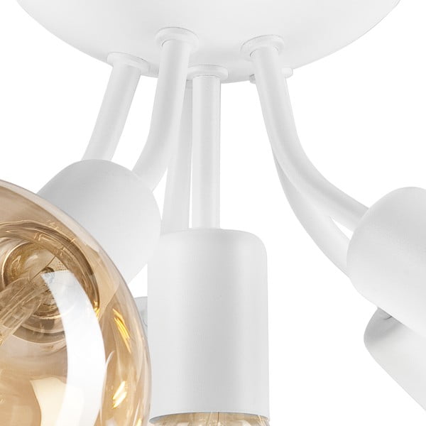 Biele stropné svietidlo bez tienidla Viggo – LAMKUR-image-4