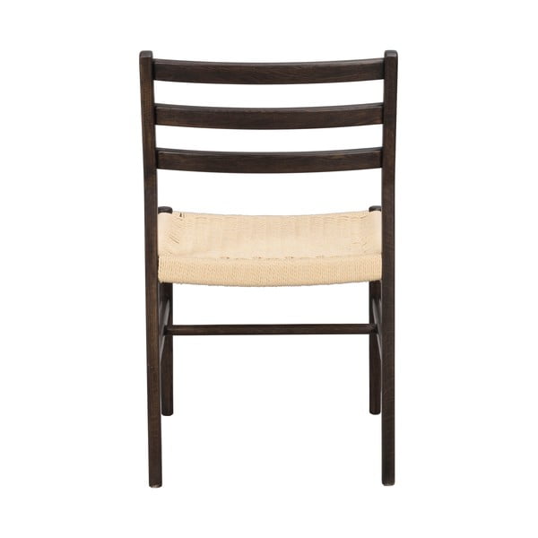 Jedálenská stolička v tmavohnedo-prírodnej farbe v súprave 2 ks Harlan – Rowico-image-3