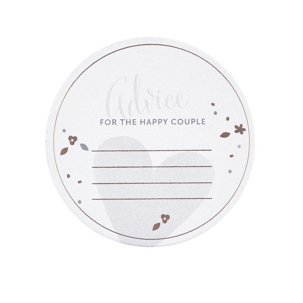 Podložky pod pohár pre svadobných hostí s miestom pre odkaz Busy B-image-1