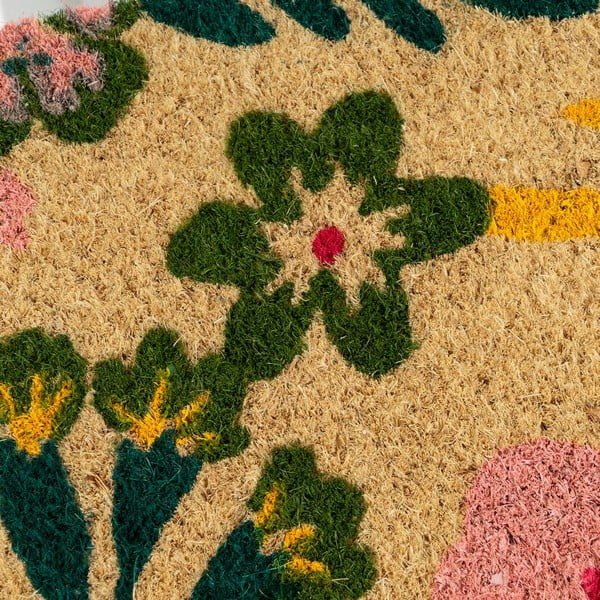 Rohožka z kokosového vlákna 40x60 cm Flora – Casa Selección-image-1