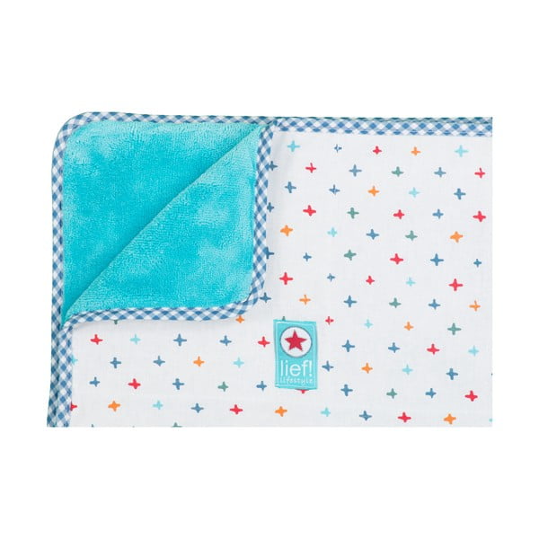 Modro-biela prikrývka do detskej postieľky Tiseco Home Studio, 100 x 150 cm-image-1