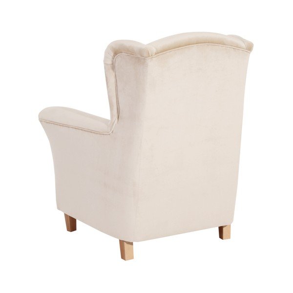 Krémové kreslo Max Winzer Agnetha Suede-image-2