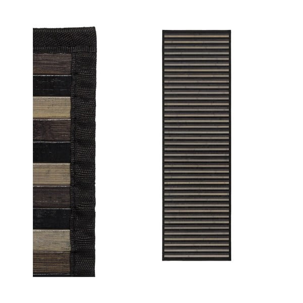 Sivý bambusový behúň 60x200 cm – Casa Selección-image-2