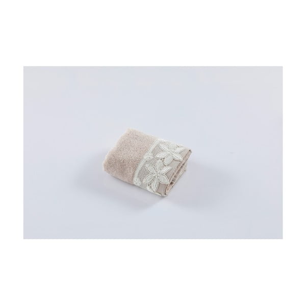 Béžový bavlnený uterák Bella Maison Taraxacum, 50 × 90 cm