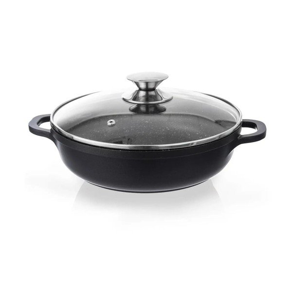 Kastról s nepriľnavým povrchom Pfluon Granit so sklenenou pokrievkou Orion Grande, ⌀ 24 cm