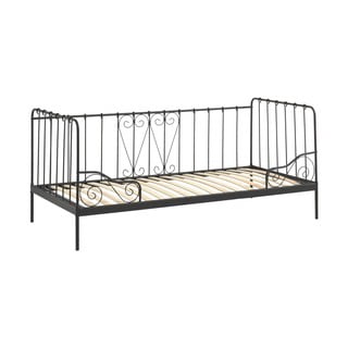 Čierna detská posteľ 90x200 cm Alice - Vipack