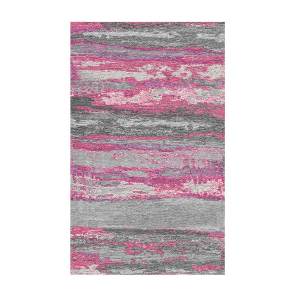 Sivo-ružový koberec Kate Louise Vintage, 80 × 150 cm
