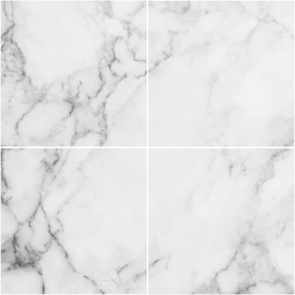 Sada 4 samoliepek na zem Ambiance White Marble-image-3