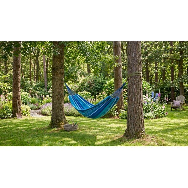 Modro-biela hojdacia sieť Cattara Textil-image-1