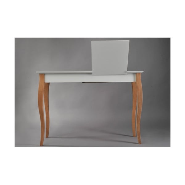 Biely toaletný stolík so zrkadlom Ragaba Dressing Table, dĺžka 105 cm-image-4