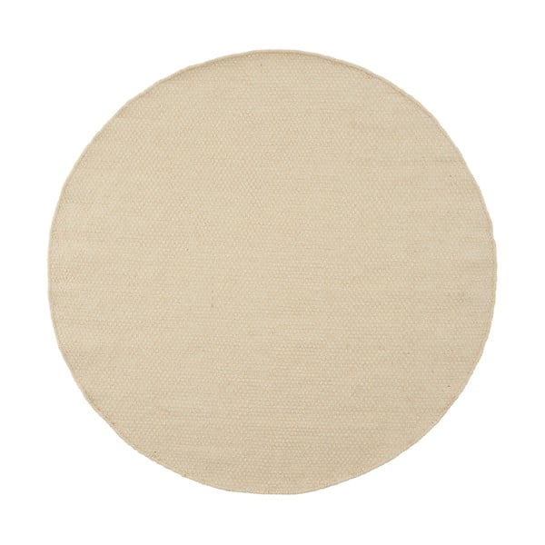 Vlnený koberec Asko White, 90 cm