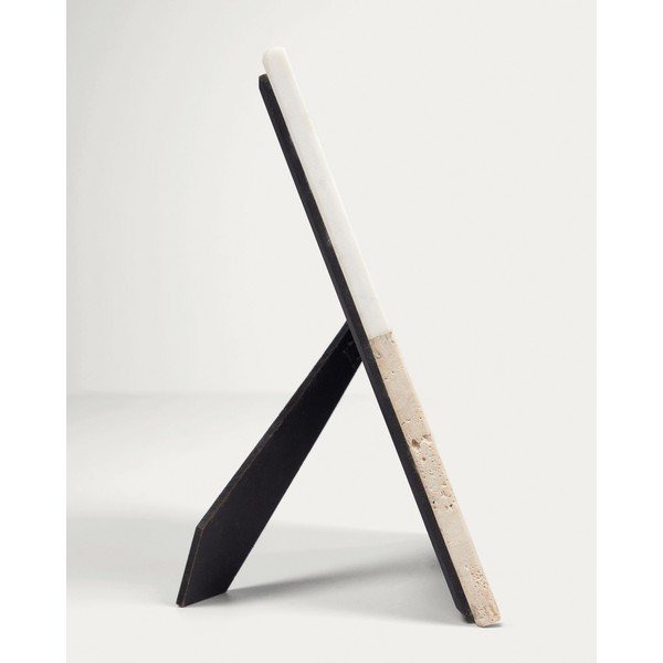 Biely kamenný stojací rámček 18x23 cm Uria – Kave Home-image-3