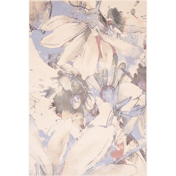 Krémovobiely vlnený koberec 160x240 cm Lilia – Agnella