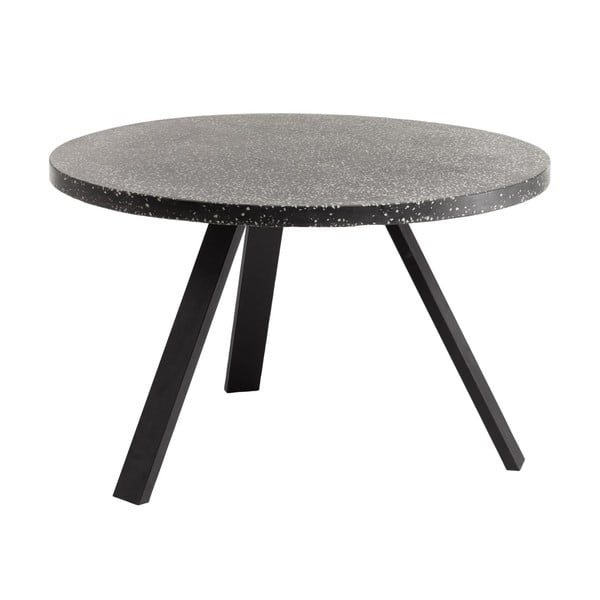 Čierny jedálenský stôl Kave Home Shanelle, ⌀ 120 cm