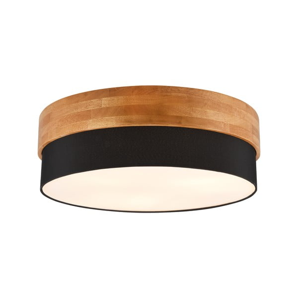 Stropné svietidlo v bielo-prírodnej farbe s textilným tienidlom Seasons – Trio-image-1