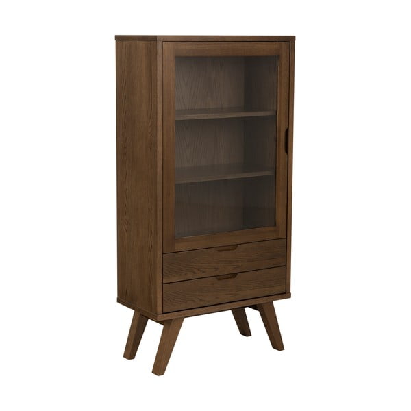 Hnedá vitrína v dekore duba 72x145x36 cm A-Line – Actona-image-1