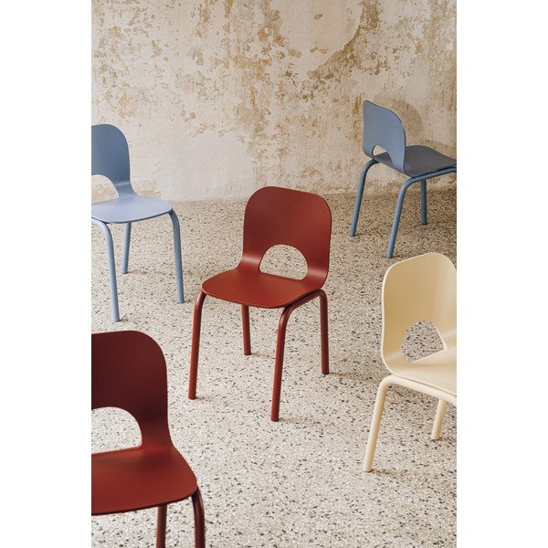 Červená jedálenská stolička Atto – noo.ma-image-1