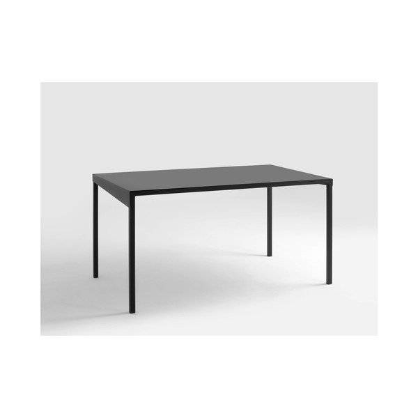 Čierny kovový jedálenský stôl CustomForm Obroos, 140 x 80 cm-image-4