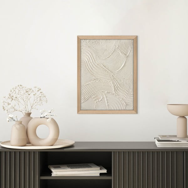 Ručne maľovaný obraz 32,5x42,5 cm Sand shadows – Malerifabrikken-image-1