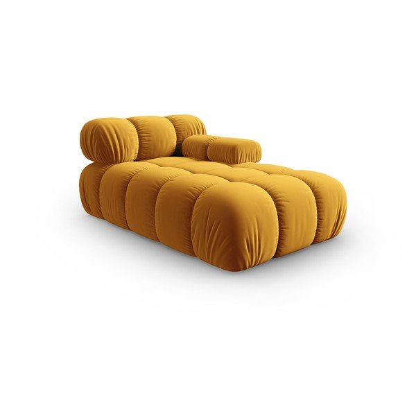 Žltá zamatová leňoška (pravý roh) Bellis – Micadoni Home-image-3