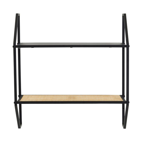 Čierna/v prírodnej farbe poschodová kovová polica 61 cm Depok – Premier Housewares-image-4