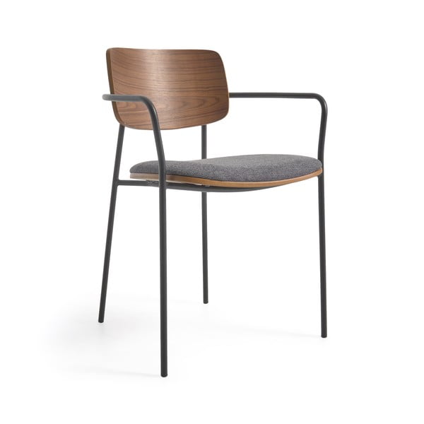 Sivo-hnedá jedálenská stolička Maureen – Kave Home