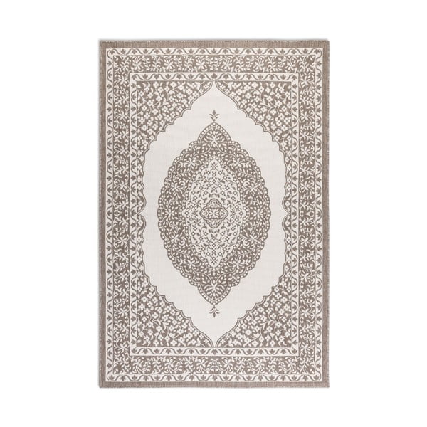 Krémovo-hnedý vonkajší koberec 200x290 cm Gemini – Elle Decoration