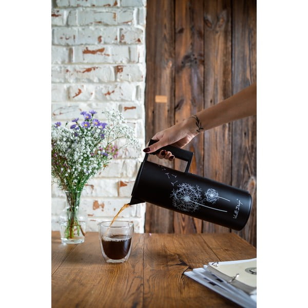 Čierna termoska 1 l Corto – Vialli Design-image-3