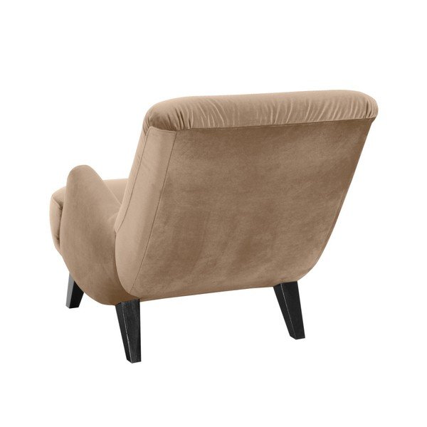 Béžové kreslo s čiernymi nohami Max Winzer Brandford Suede-image-1