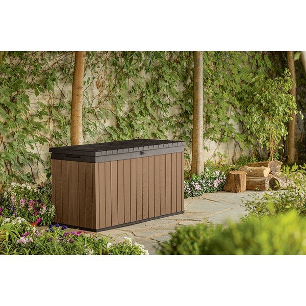 Hnedý záhradný úložný box Darwin – Keter-image-1