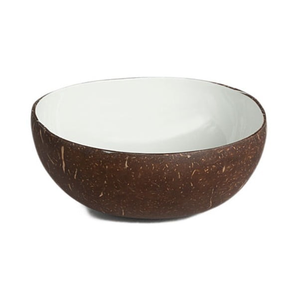 Smaltovaná miska v kokosovej škrupine Simla Shell, ⌀ 12 cm