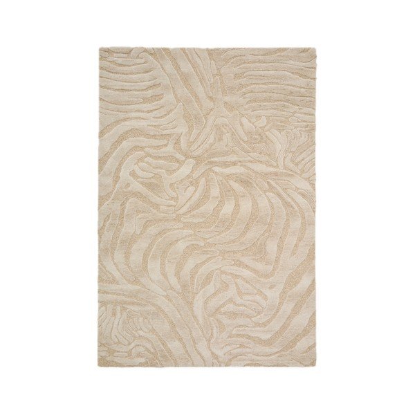 Béžový ručne tkaný koberec s prímesou vlny 160x230 cm Tribet – Kave Home