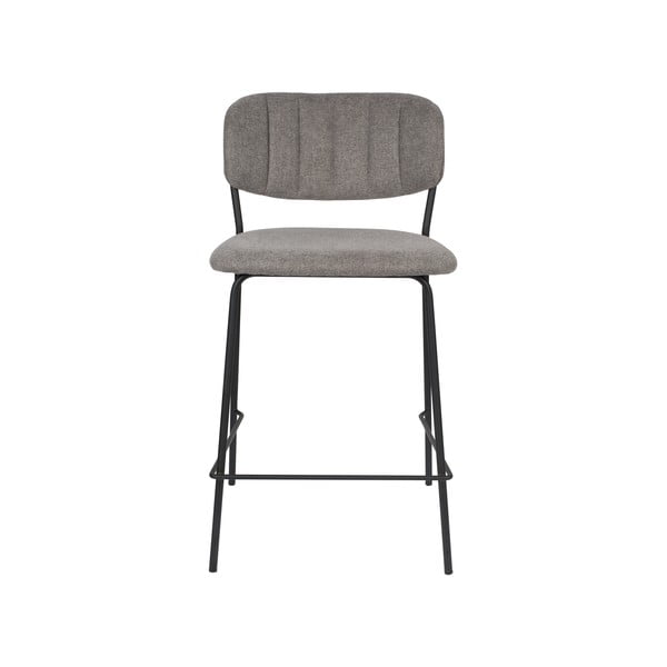 Sivé barové stoličky v súprave 2 ks 89 cm Jolien – White Label-image-2