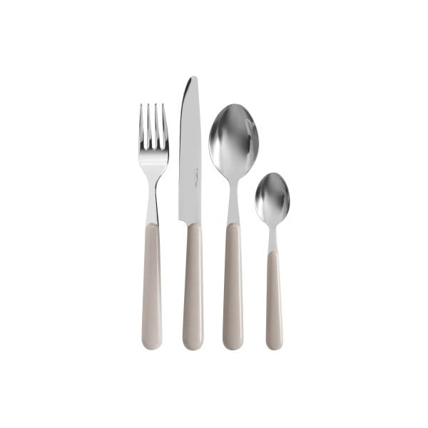 Sivý 24-dielny príborový set Kaleidos Cutlery
